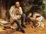 Pierre-joseph Prud'hon and His Children Gustave Courbet